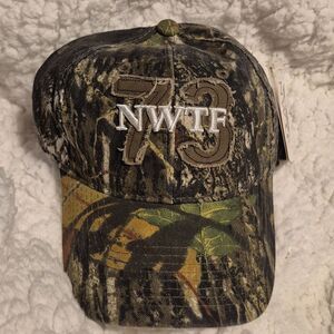 NWTF Turkey 73 Mossy Oak Camo Velcroback Hat - New